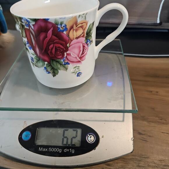 Stechol Gracie Bone China Vintage Roses Purple Pink Floral Coffee Cup Tea Flower - Picture 8 of 8